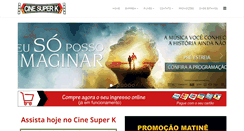 Desktop Screenshot of cinesuperk.com.br