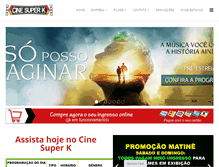 Tablet Screenshot of cinesuperk.com.br